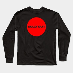 Sold Out Circle (Red) Long Sleeve T-Shirt